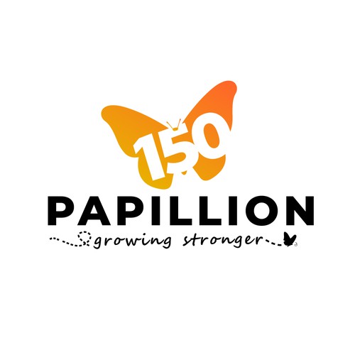 Papillion Nebraska Anniversary Logo
