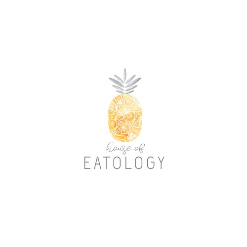  Design a pretty simple logo with a pineapple