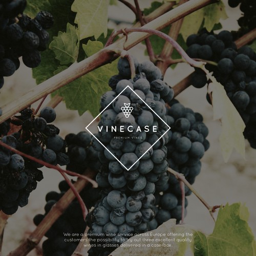 Modern logo for a premium wine service
