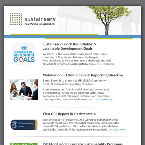 Newsletter template for international consultancy