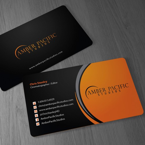 Business Cards wanted for Amber Pacific Studios