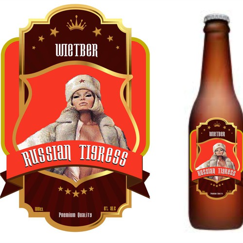 Need a great label design for a Russian beer 