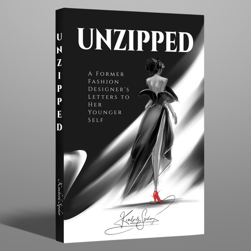 Fashion Sketch Book Cover Illustration