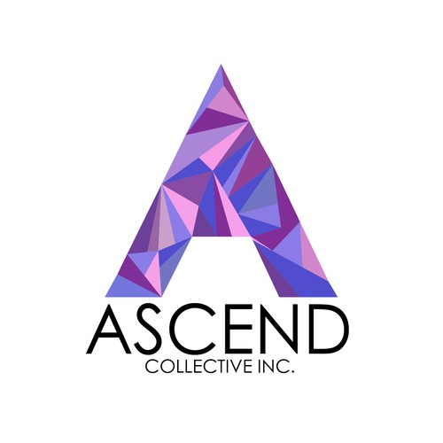 Geometric Lettering Logo Concept for Ascend 