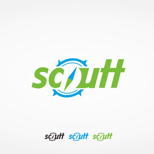 Create a work mark for Scoutt.  A Hipster Travel Site.
