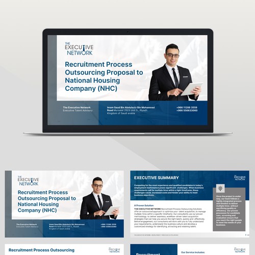 A corporate style design for The Executive Network