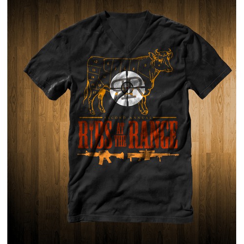 T-shirt design for “Ribs at the Range”