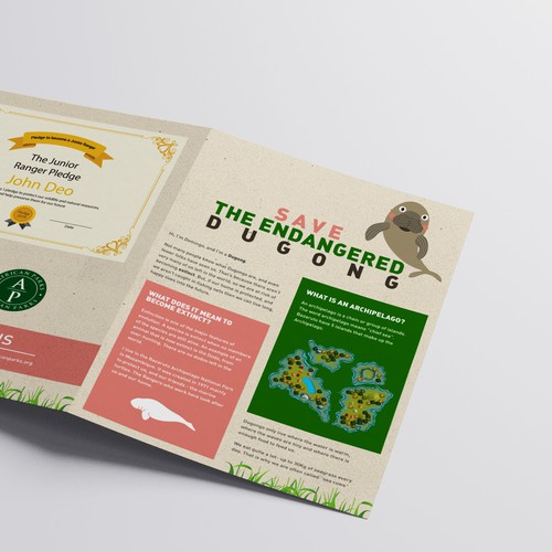 National park brochure design