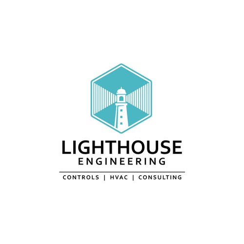 Modern lighthouse logo for consultant and engineering