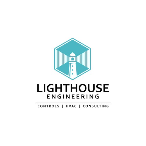 Modern lighthouse logo for consultant and engineering