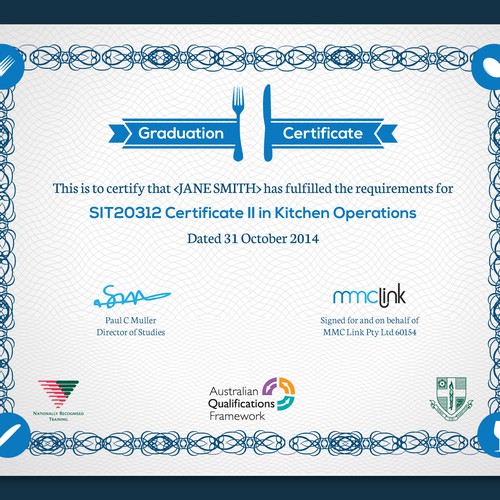 Modern Graduation Certificate