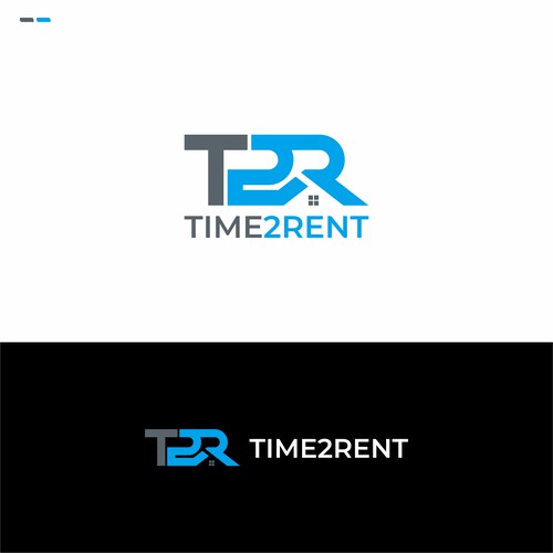 Bold Logo Concept for Time 2 Rent company