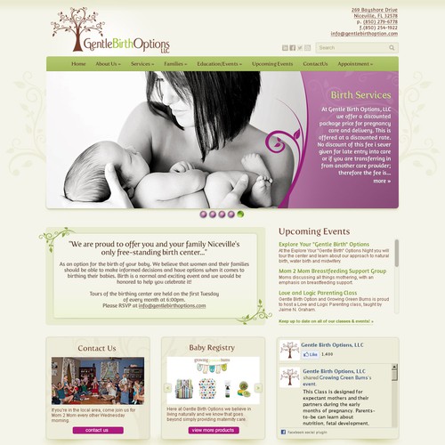 Help Gentle Birth Options with a new website design