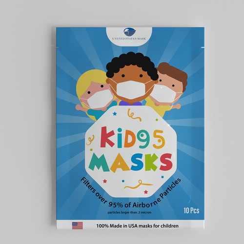 Children Mask Packaging design