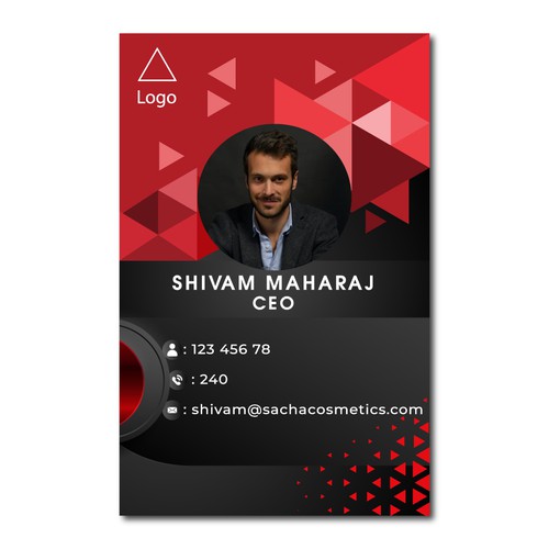 Creative Polygonal ID Card