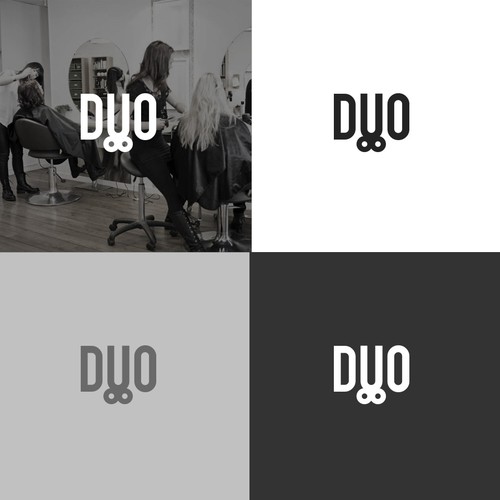 Bold Logo For Duo Hairstyle