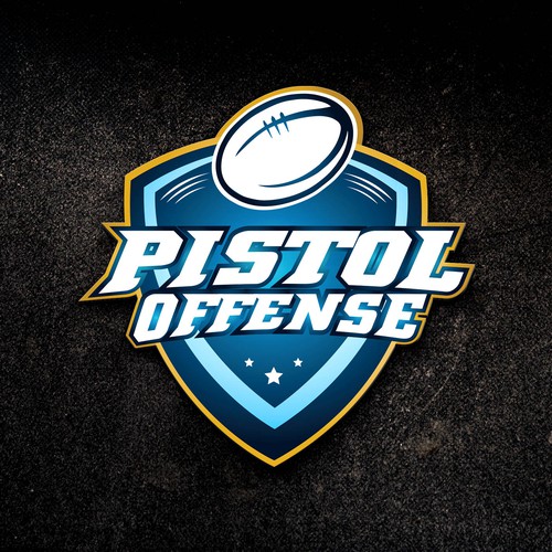 Create a logo for an American football offense system