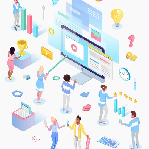 Isometric flat illustration