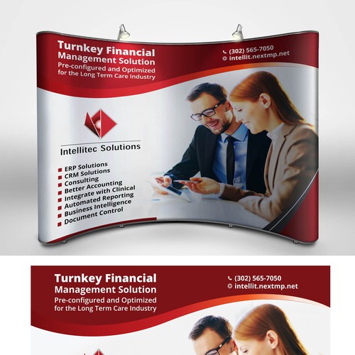 Create a Tradeshow Booth Backdrop for Accounting Software company