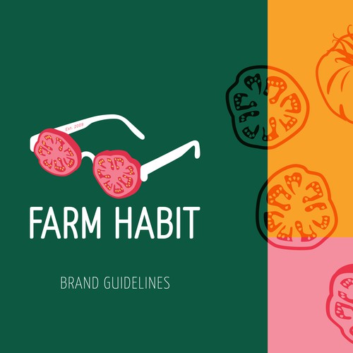 Brand Guide cover for Farm Habit