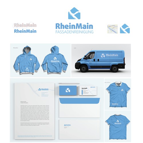 Rhein Mein logo and branding