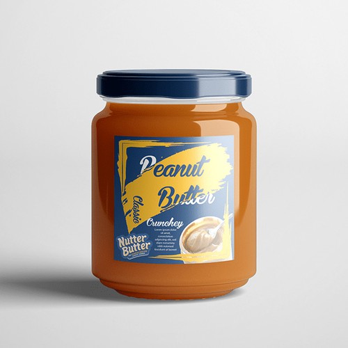 Peanut Butter Jar Label Design