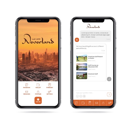 Warm and inviting app design