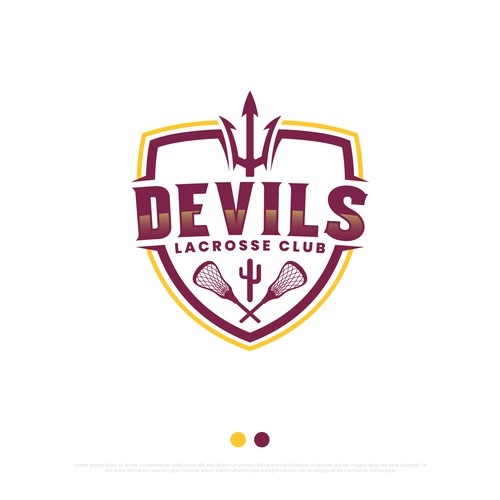 Lacrosse Club Logo Emblem With Simple Design