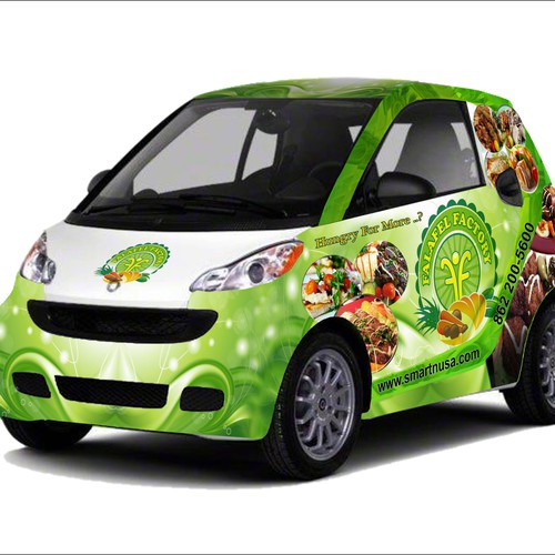 Falafel Factory Car Wrap