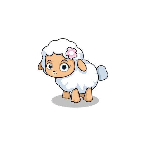 cute lamb mascot