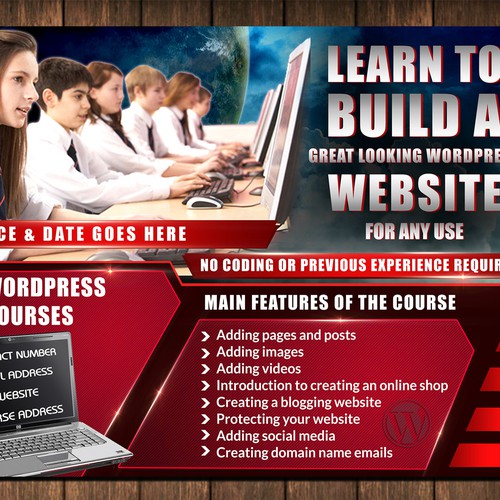A5 Website Course flyer - no back required
