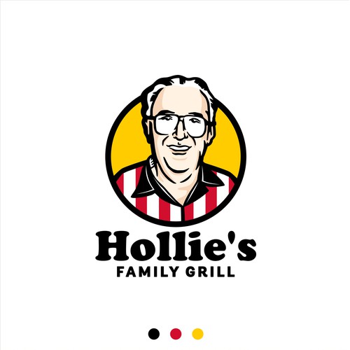 Logo concept for Hollie's Family Grill