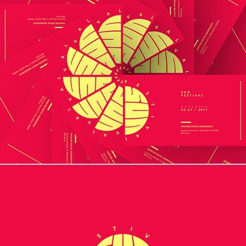 Sun festival logo design & branding