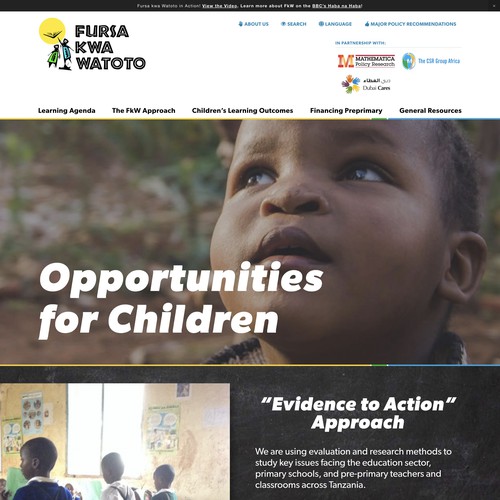 Education Website for Tanzania, Africa