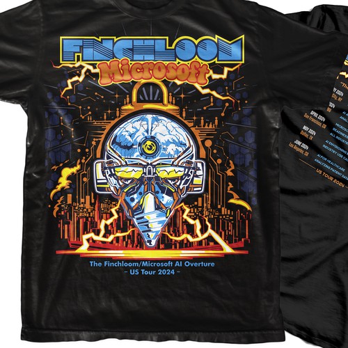 T-Shirt Design Front and Back for Finchloom