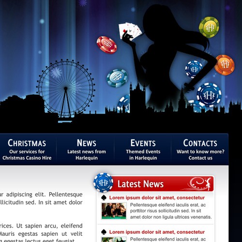 FUN CASINO Website needs a beautiful, modern design.