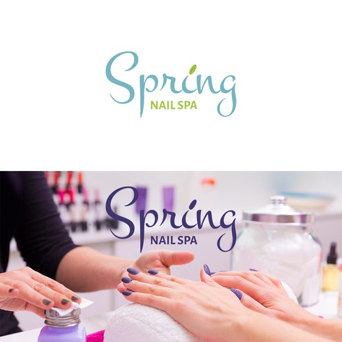 Nail spa logo design