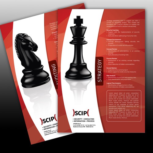 Brochure design for scip AG