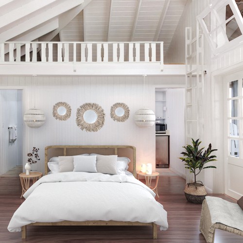 3D Render: Boutique Room at Bahamas Hotel