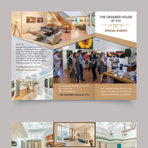 Brochure for a new exclusive venue space