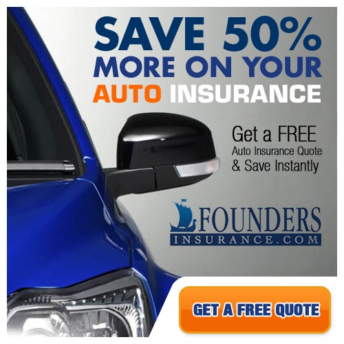 Bold Car Ad for Auto Insurance Site