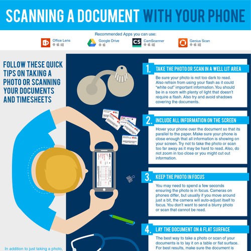 Scanning a document with your phone