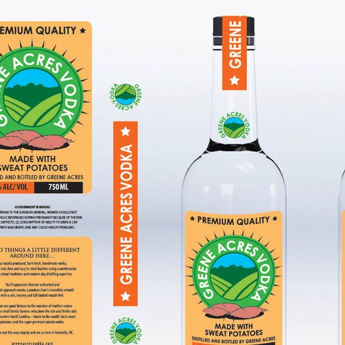 Greene Acres Vodka Needs a Label and Sleeve