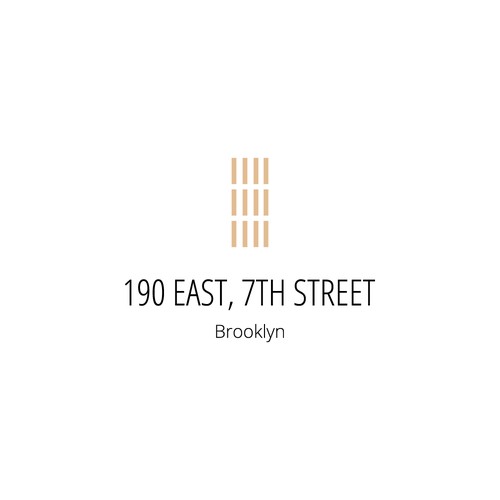 Minimalist logo concept for real estate building