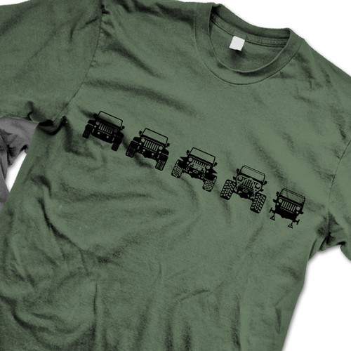 Evolution of Trail Jeeps Tee