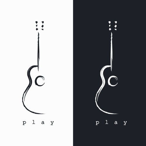 simple guitar icon