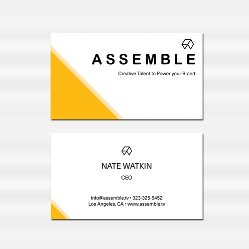 Minimal & modern business card for Assemble