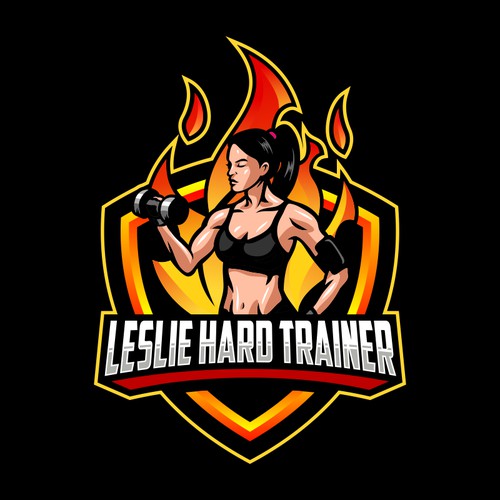 Fitness Logo for 'LESLIE HARD TRAINER'
