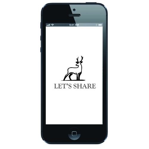 Design a logo for a new mobile app Let's Share