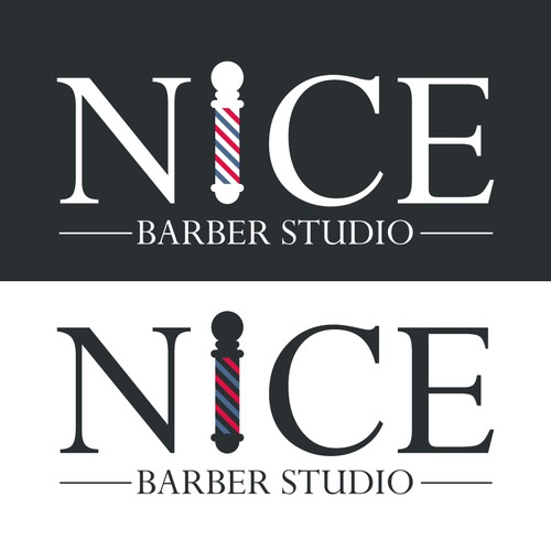 NICE - barber shop logo